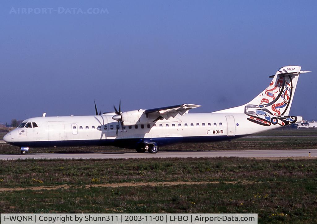 F-WQNR, 1996 ATR 72-202 C/N 483, C/n 0483 - Ex. G-BXTN as CityFlyer Express in British Airways 