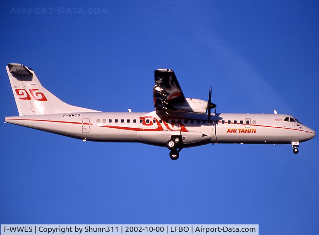 F-WWES, 2002 ATR 72-212A C/N 696, C/n 0696 - To be F-OHJS