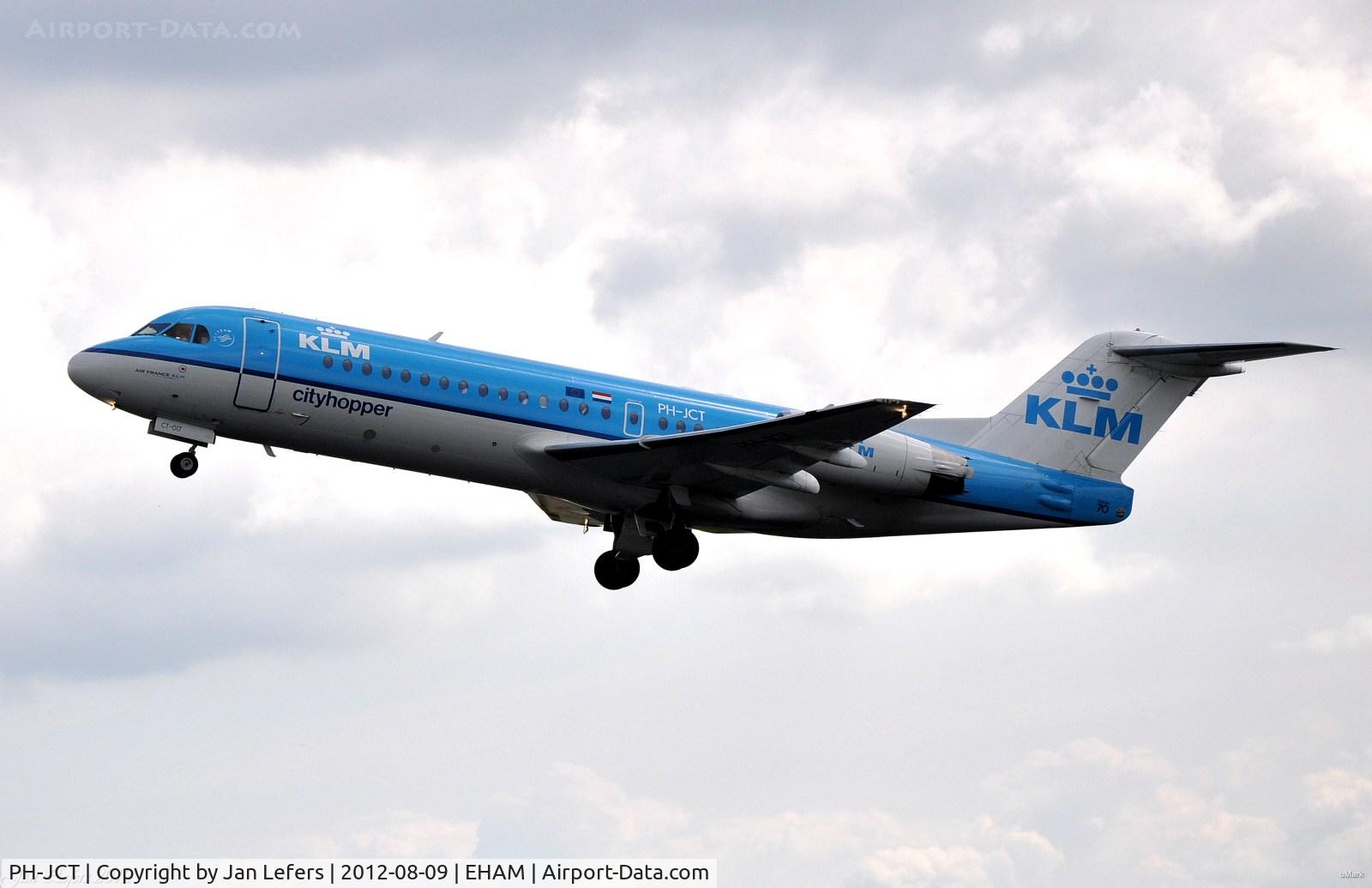 PH-JCT, 1995 Fokker 70 (F-28-0070) C/N 11537, KLM Fokker