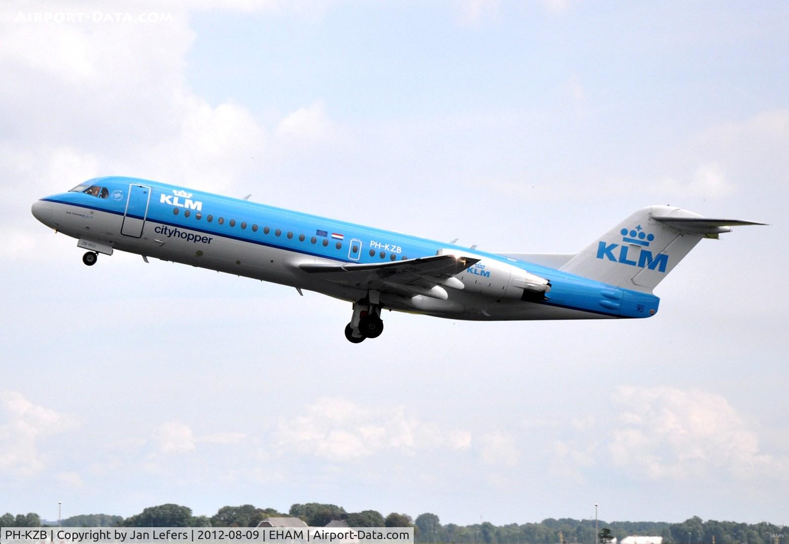 PH-KZB, 1996 Fokker 70 (F-28-070) C/N 11562, KLM Fokker