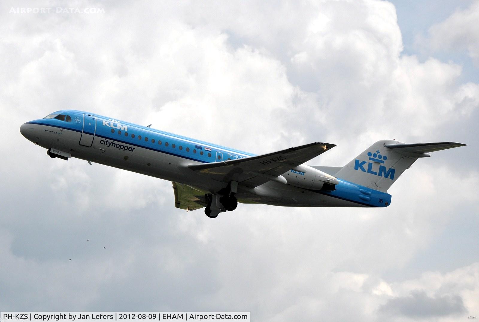 PH-KZS, 1995 Fokker F70 (F-28-0070) C/N 11540, KLM Fokker