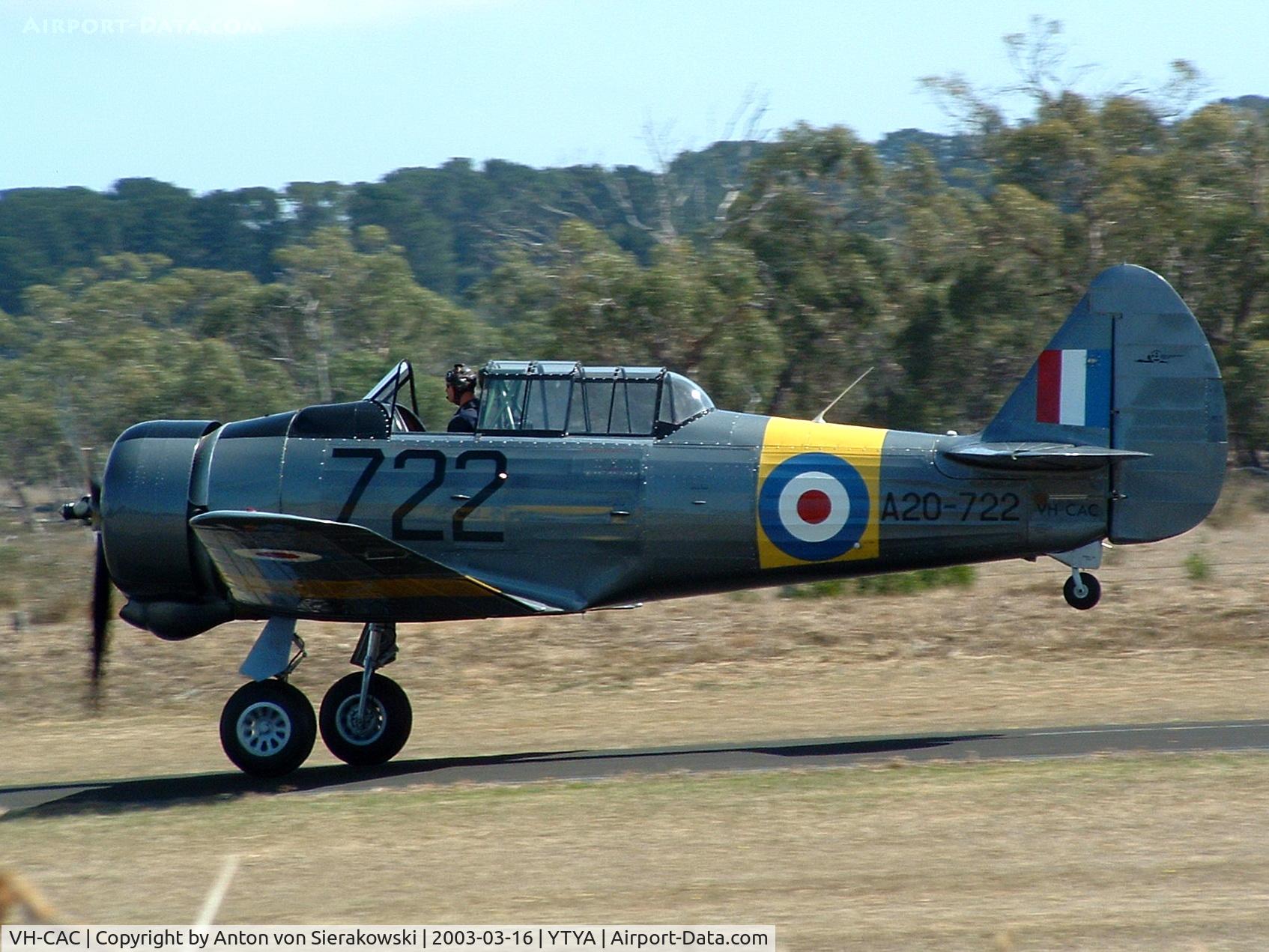 VH-CAC, 1945 Commonwealth CA-16 Wirraway Mk.3 C/N 1174, VH-CAC @ YTYA Tyabb 2003 PAC Air Show