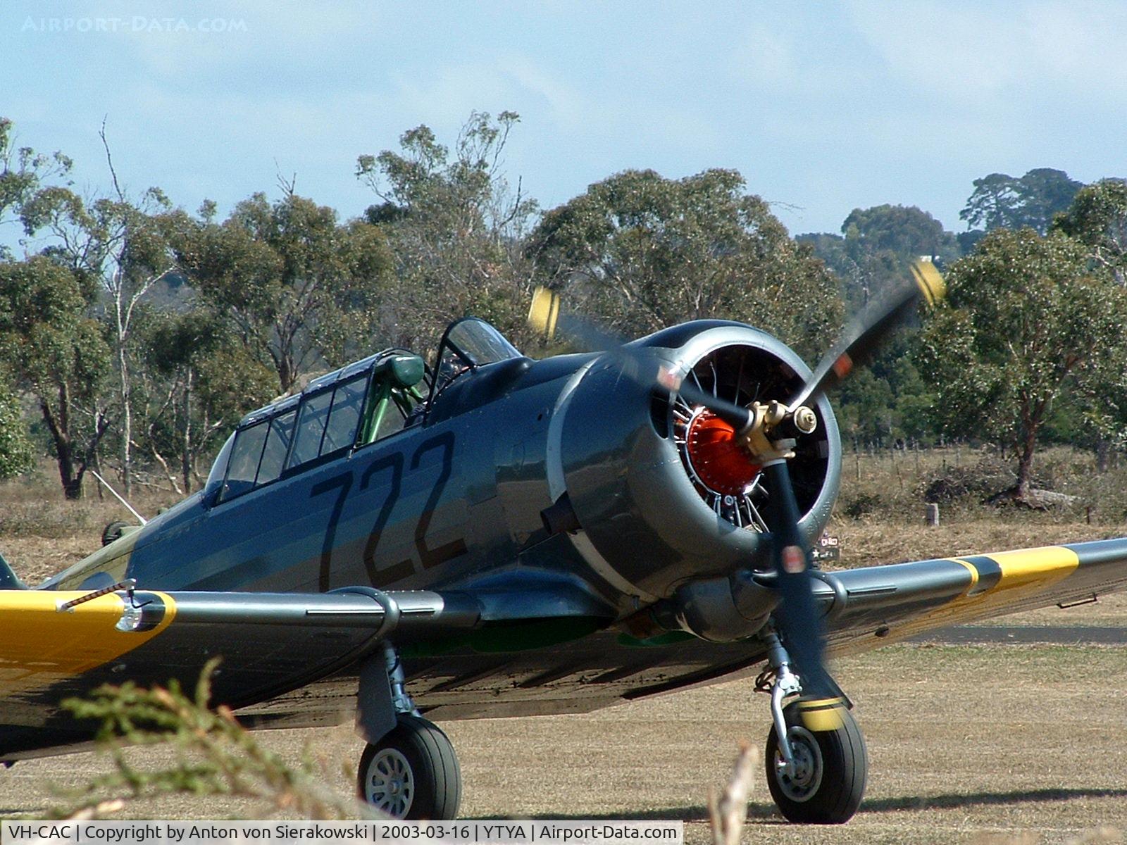 VH-CAC, 1945 Commonwealth CA-16 Wirraway Mk.3 C/N 1174, VH-CAC @ YTYA Tyabb 2003 PAC Air Show