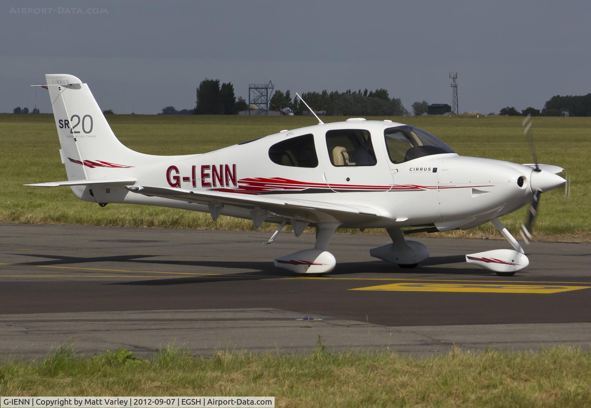 G-IENN, 2008 Cirrus SR20 C/N 1899, Departing SaxonAir.