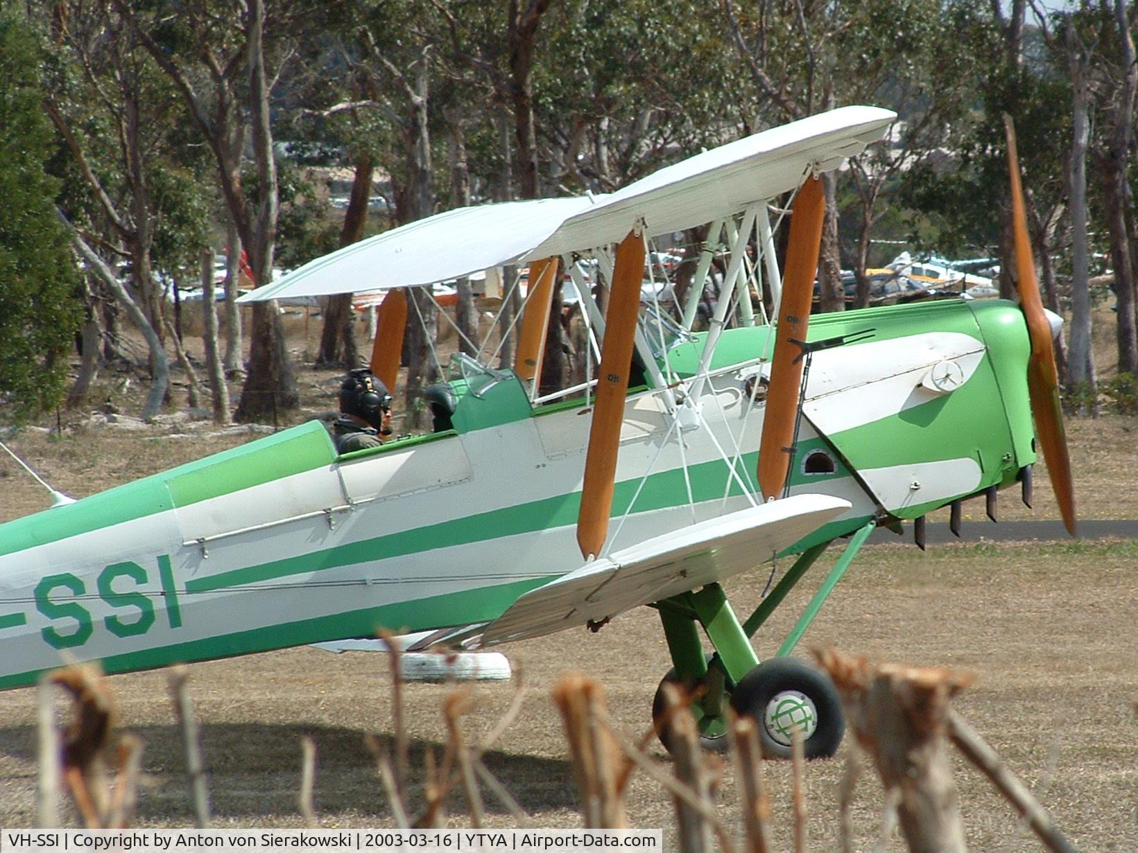 VH-SSI, 1942 De Havilland Australia DH-82A Tiger Moth C/N DHA867, VH-SSI @ YTYA Tyabb 2003 PAC Air Show
