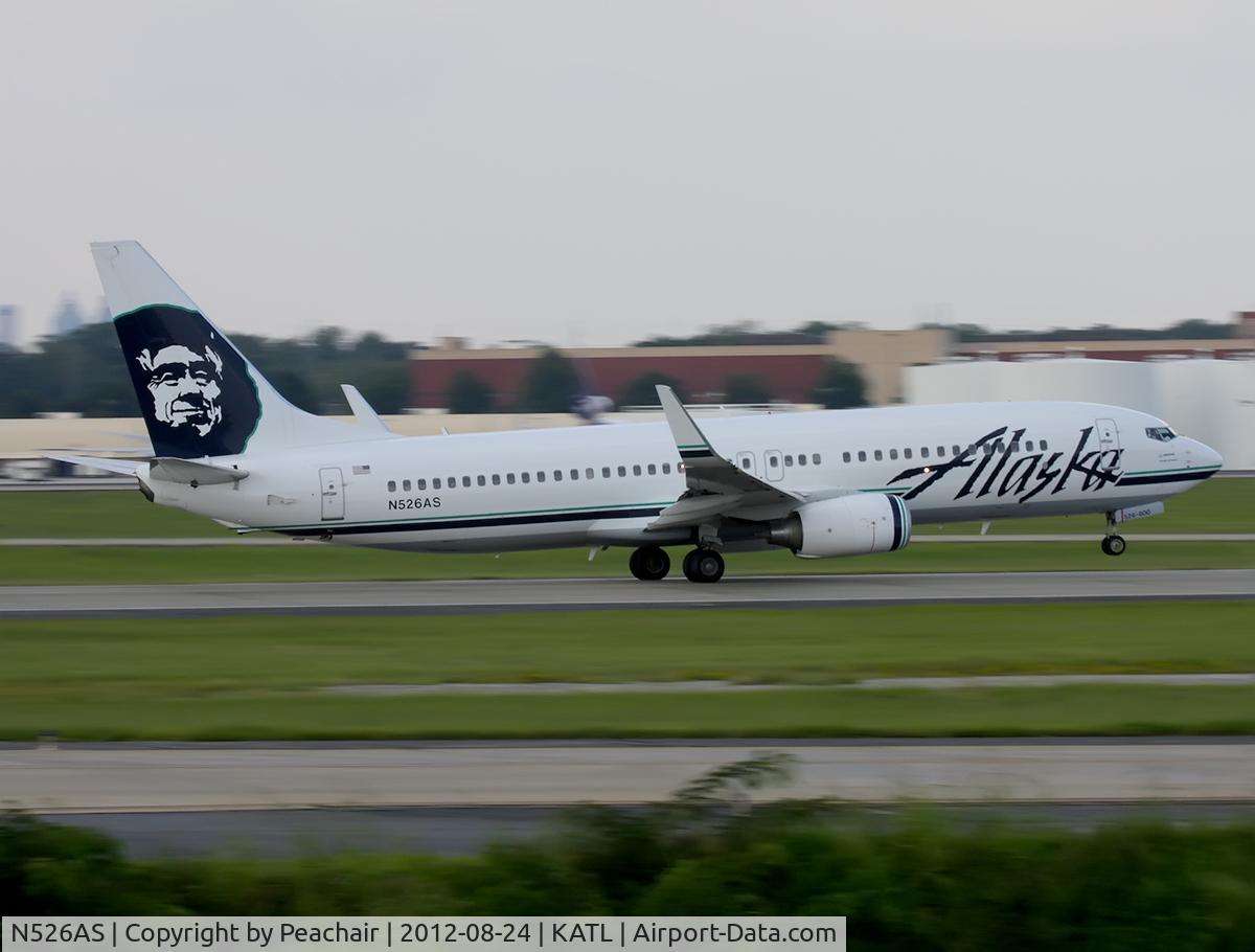 N526AS, 2009 Boeing 737-890 C/N 35196, 1/60th panning shot