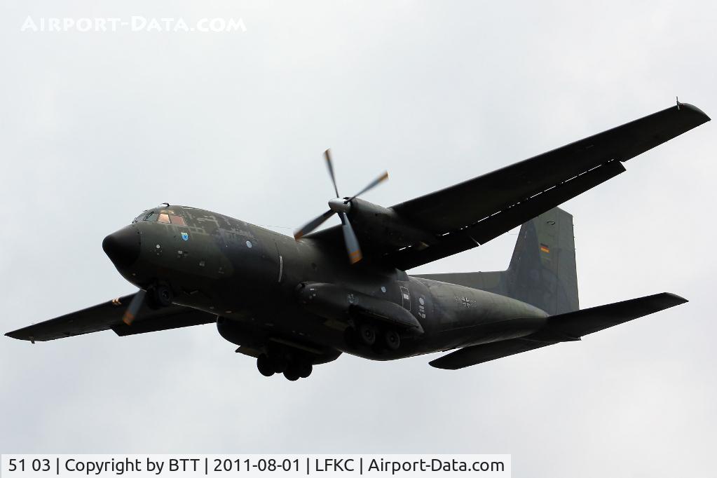 51 03, Transall C-160D C/N D140, Landing in 36