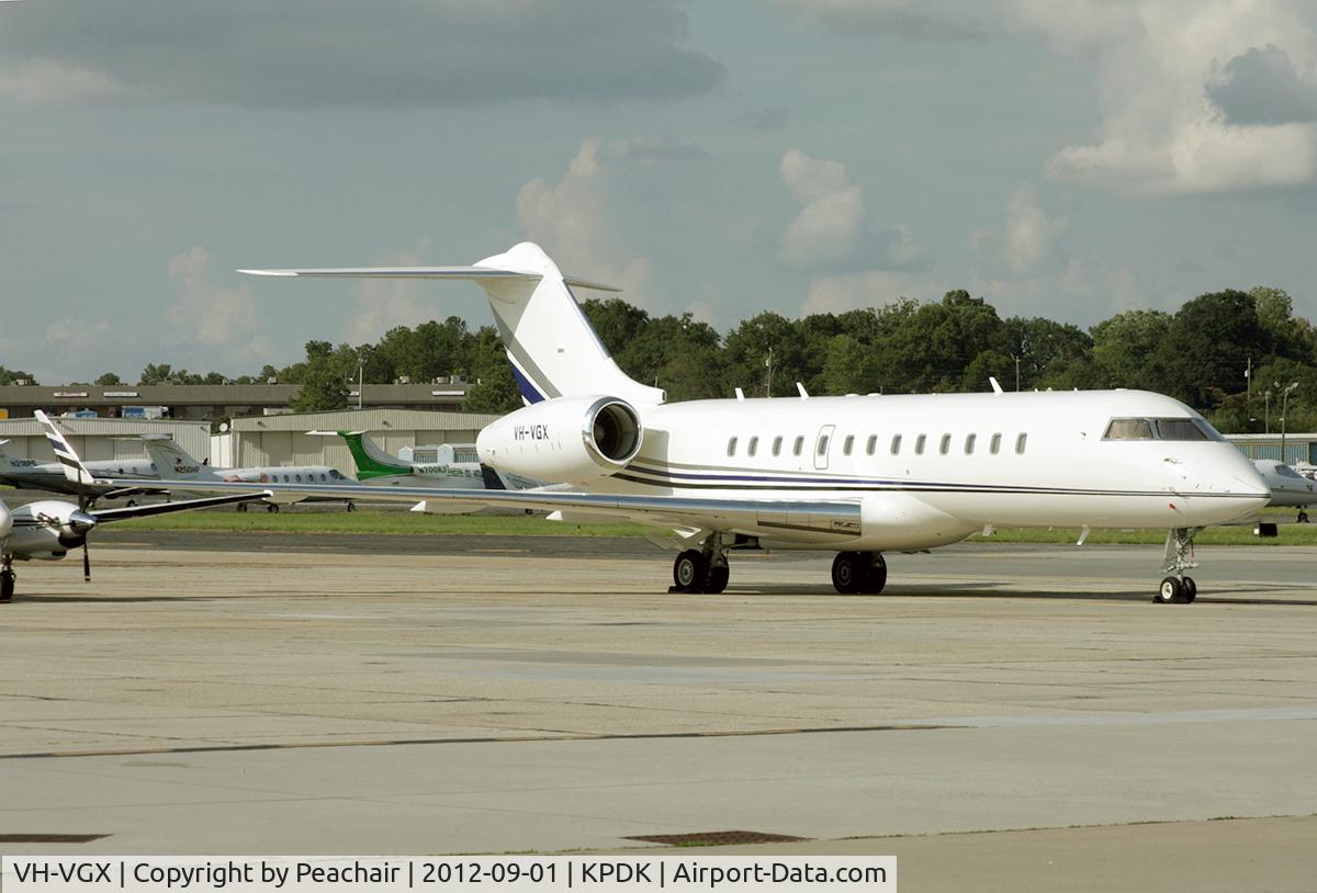 VH-VGX, 2001 Bombardier BD-700-1A10 Global Express C/N 9079, A long way from home - nice surprise