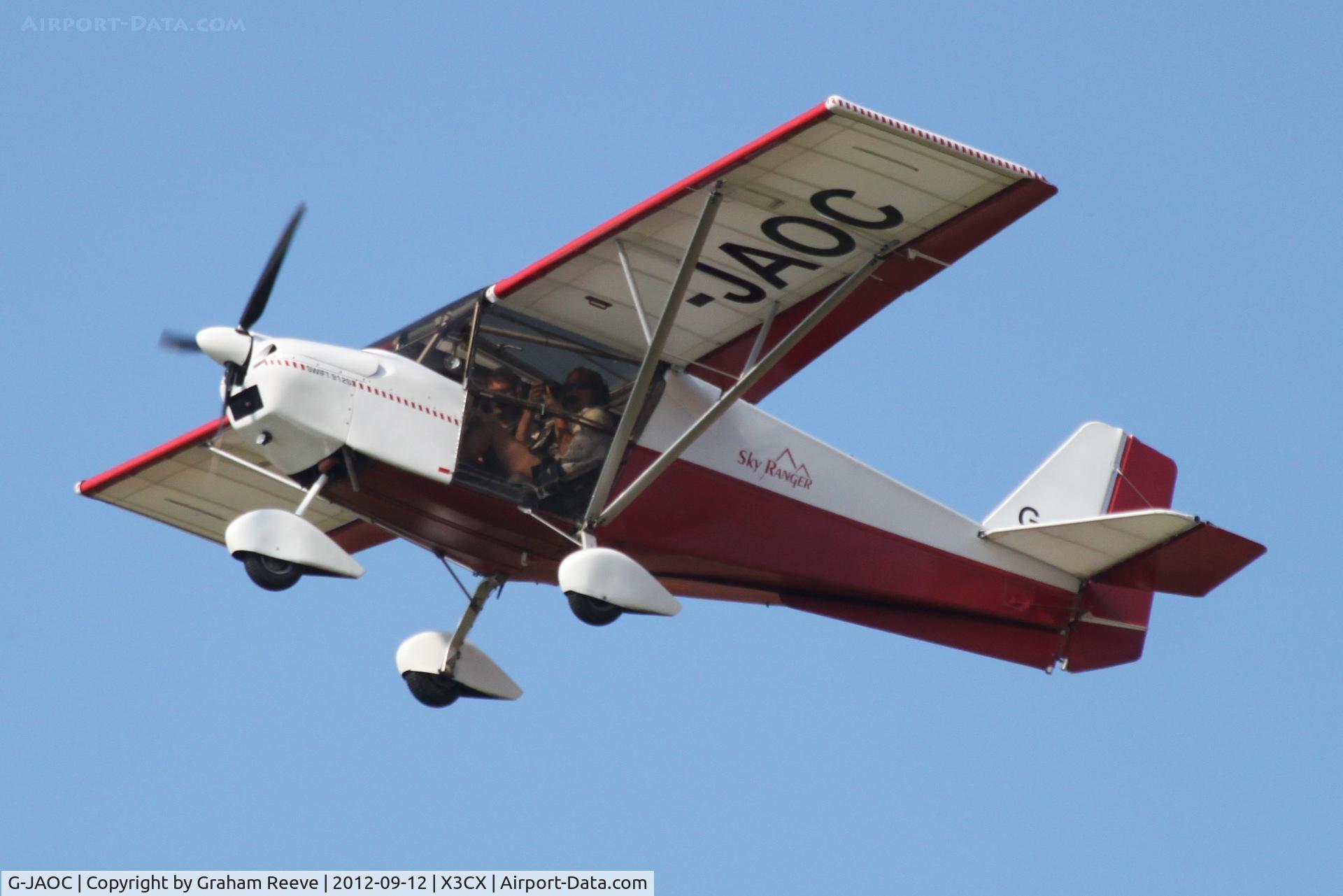 G-JAOC, 2009 Best Off Skyranger Swift 912S(1) C/N BMAA/HB/589, Departing from Northrepps.