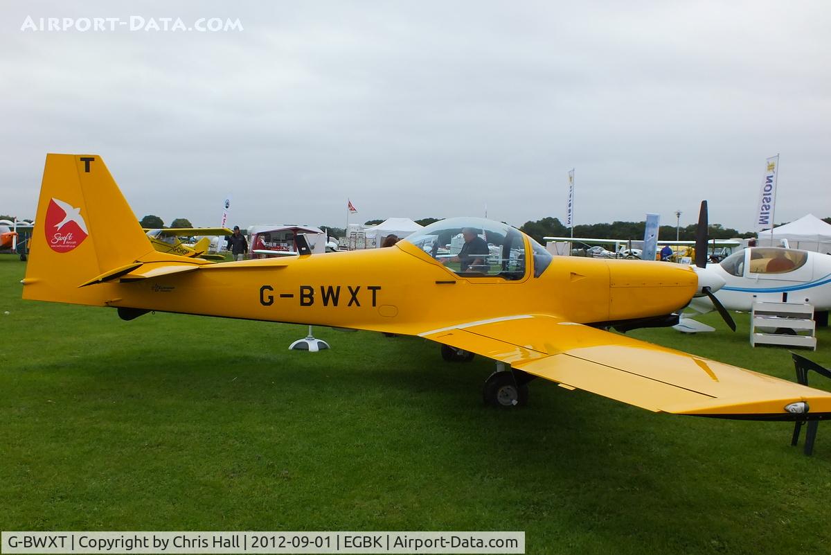 G-BWXT, 1997 Slingsby T-67M-260 Firefly C/N 2254, at the at the LAA Rally 2012, Sywell