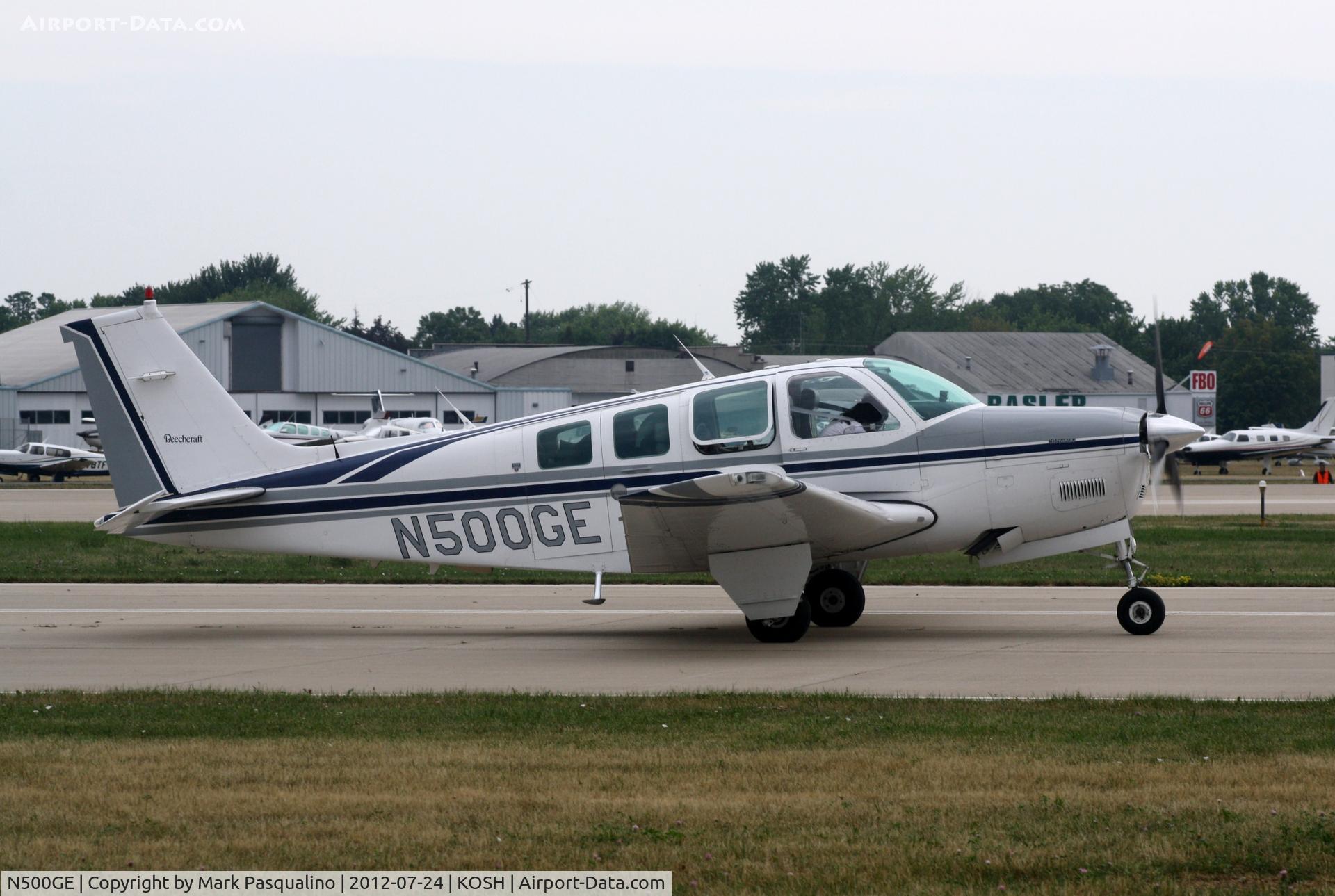 N500GE, 1977 Beech A36 Bonanza 36 C/N E-1130, Beech A36
