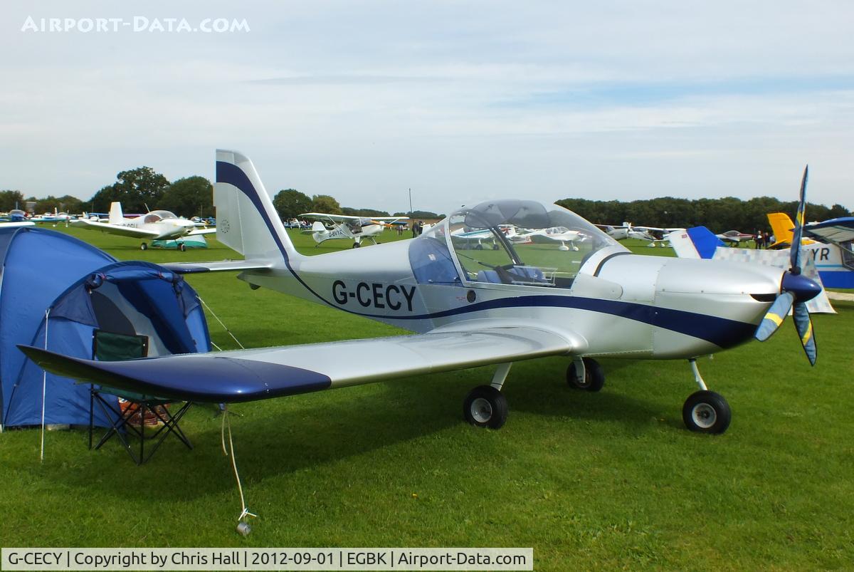 G-CECY, 2006 Aerotechnik EV-97 Eurostar C/N PFA 315-14551, at the at the LAA Rally 2012, Sywell