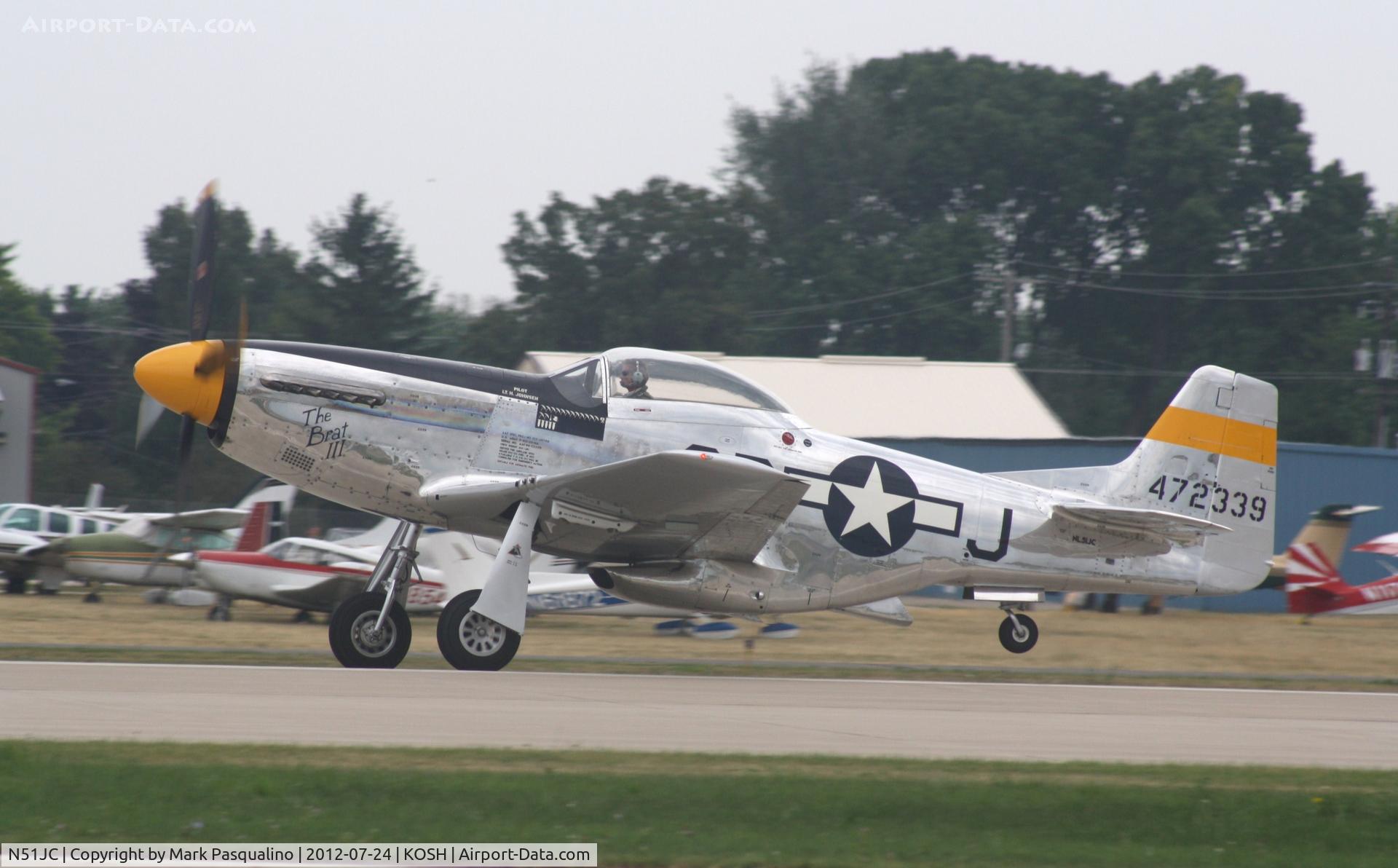 N51JC, 1944 North American P-51D Mustang C/N 122-38798, North American P-51D