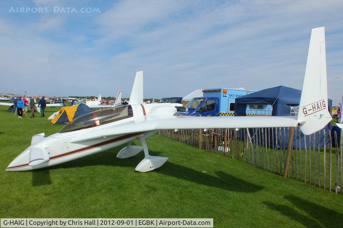 G-HAIG, 1989 Rutan Long-EZ C/N PFA 074A-11149, at the at the LAA Rally 2012, Sywell