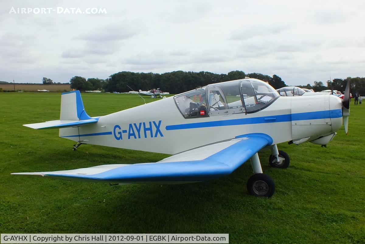 G-AYHX, 1958 SAN Jodel D-117A C/N 903, at the at the LAA Rally 2012, Sywell