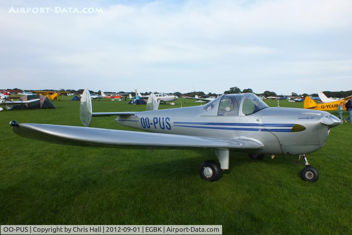 OO-PUS, 1947 Erco 415D Ercoupe C/N 4577, at the at the LAA Rally 2012, Sywell