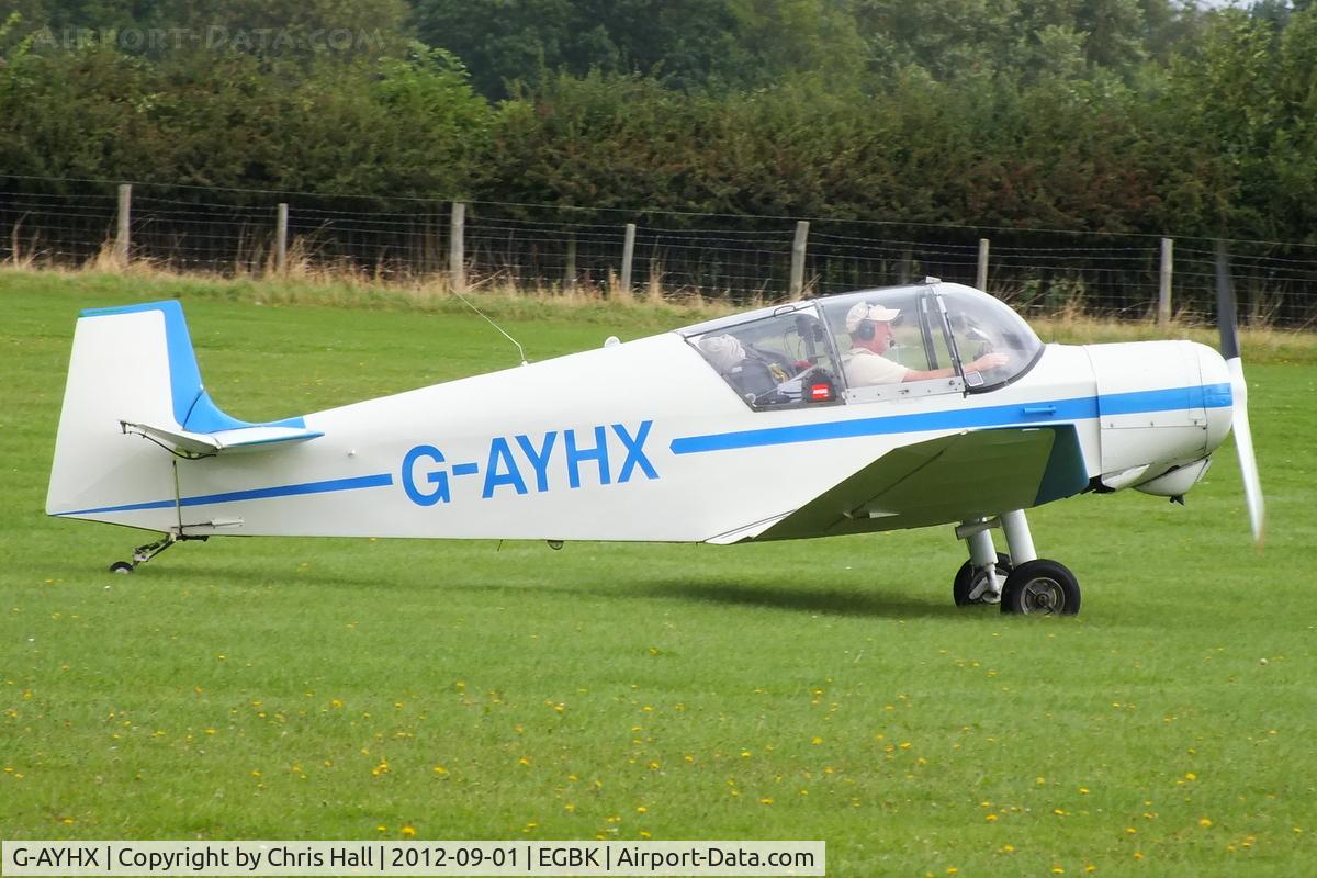 G-AYHX, 1958 SAN Jodel D-117A C/N 903, at the at the LAA Rally 2012, Sywell