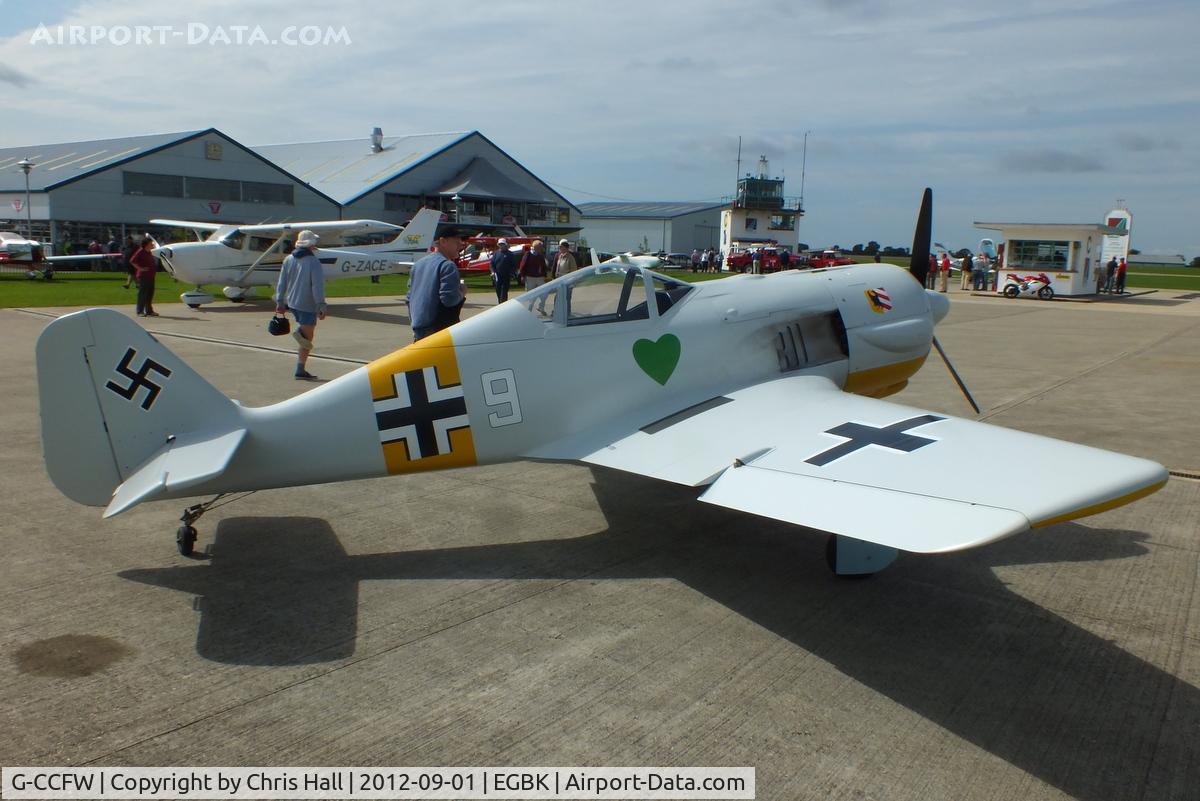 G-CCFW, 2003 WAR Focke-Wulf 190 C/N PFA 081-12729, at the at the LAA Rally 2012, Sywell