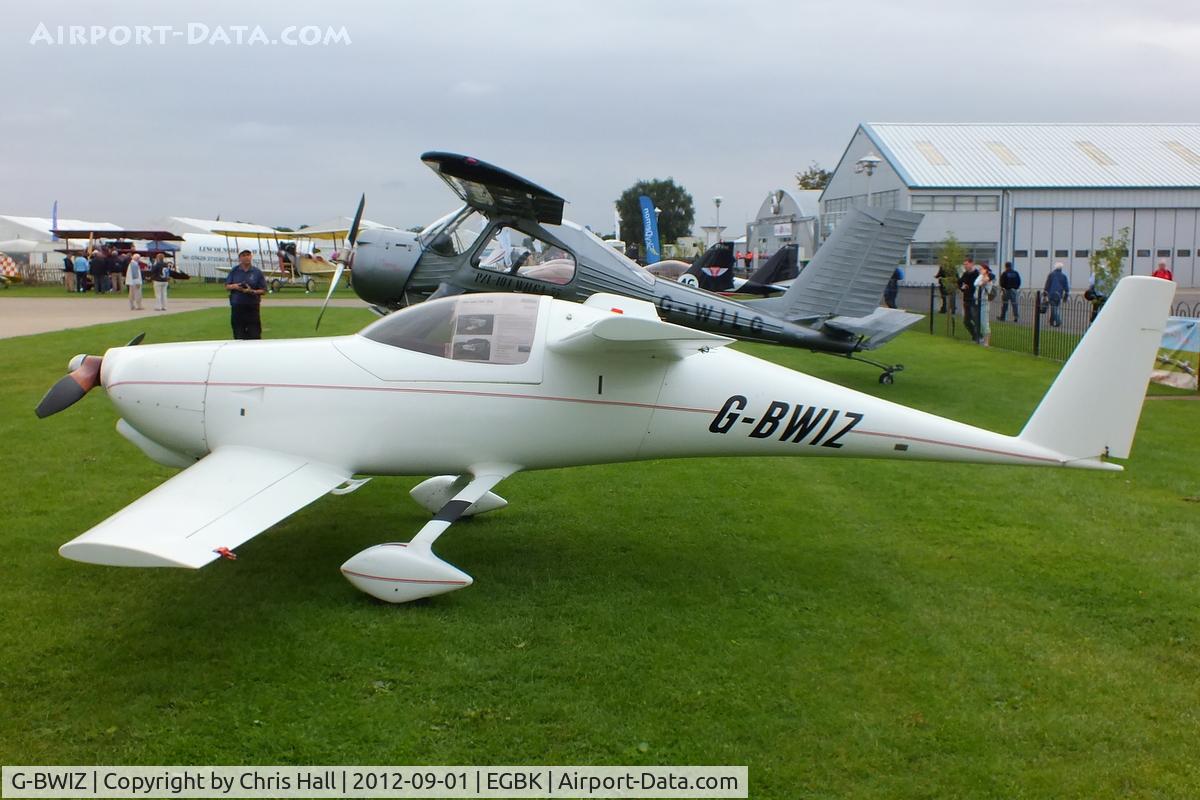 G-BWIZ, 1996 QAC Quickie Tri Q200 C/N PFA 094-12330, at the at the LAA Rally 2012, Sywell