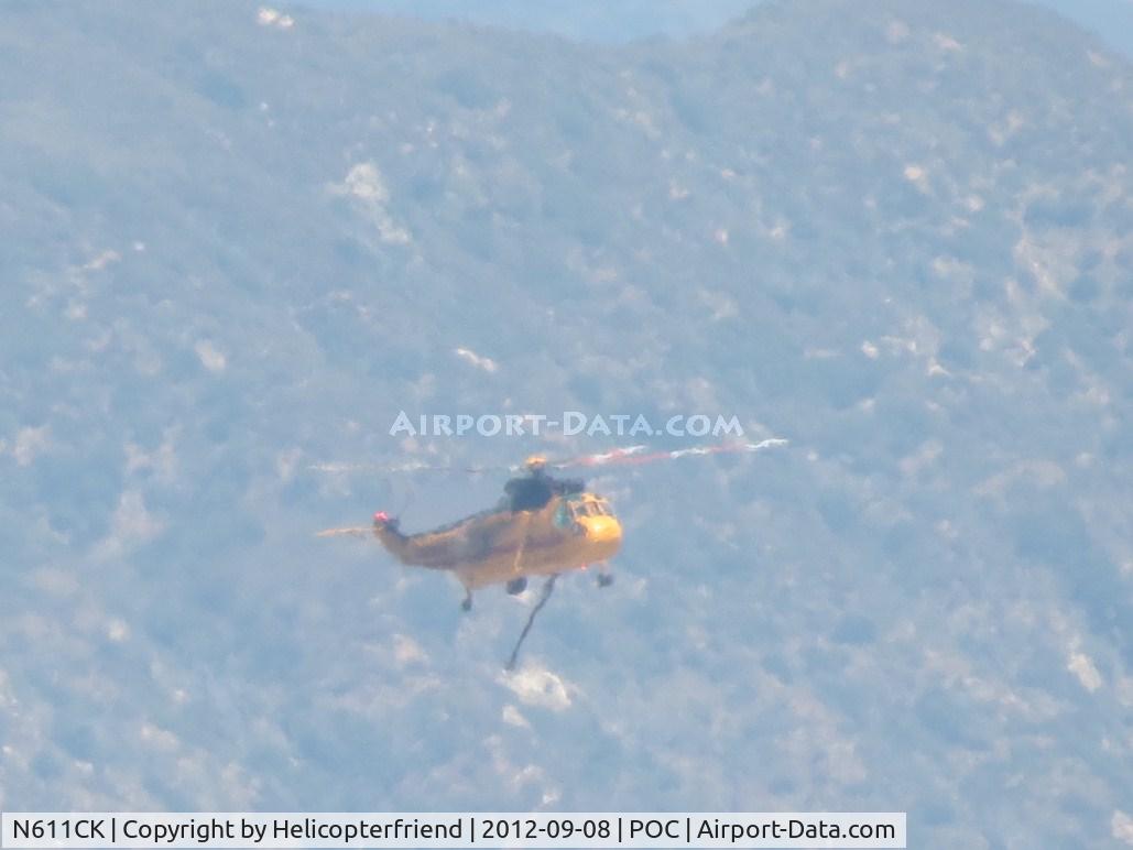 N611CK, 1961 Sikorsky SH-3H Sea King C/N 148966, 2+ miles out returning from the Williams Fire