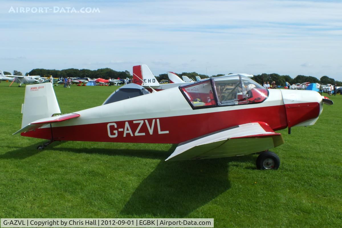 G-AZVL, 1958 Jodel D-119 C/N 794, at the at the LAA Rally 2012, Sywell