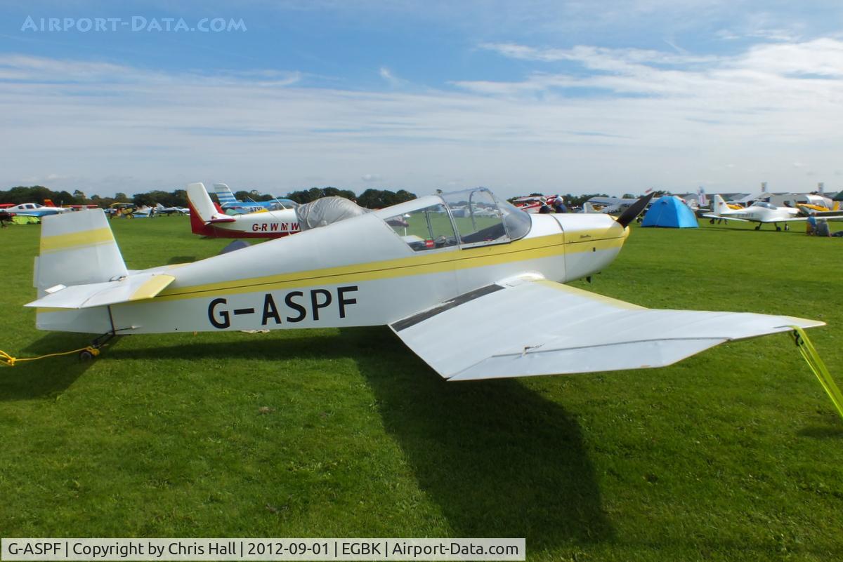 G-ASPF, 1955 Jodel (Wassmer) D-120 Paris-Nice C/N 02, at the at the LAA Rally 2012, Sywell