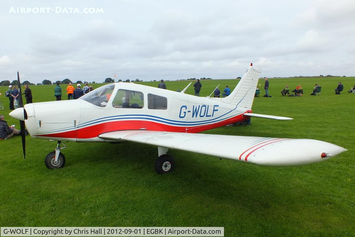 G-WOLF, 1974 Piper PA-28-140 Cherokee Cruiser C/N 28-7425439, at the at the LAA Rally 2012, Sywell
