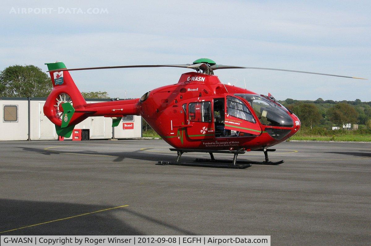 G-WASN, 2008 Eurocopter EC-135T-2+ C/N 0746, Another busy day for the Swansea based Wales Air Ambulance helicopter (Helimed 57).