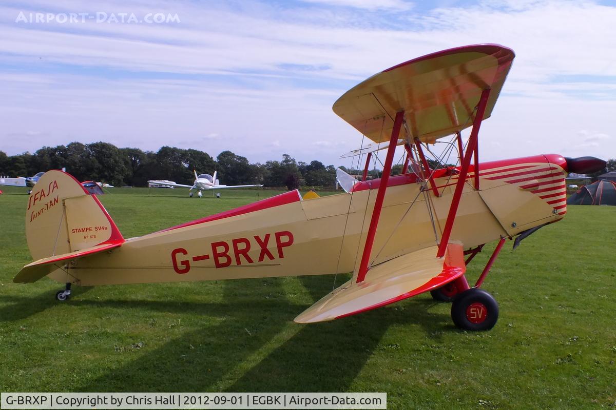 G-BRXP, 1948 Stampe-Vertongen SV-4C C/N 678, at the at the LAA Rally 2012, Sywell