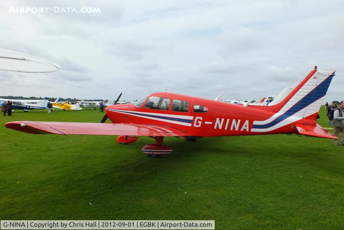 G-NINA, 1977 Piper PA-28-161 Cherokee Warrior II C/N 28-7716162, at the at the LAA Rally 2012, Sywell