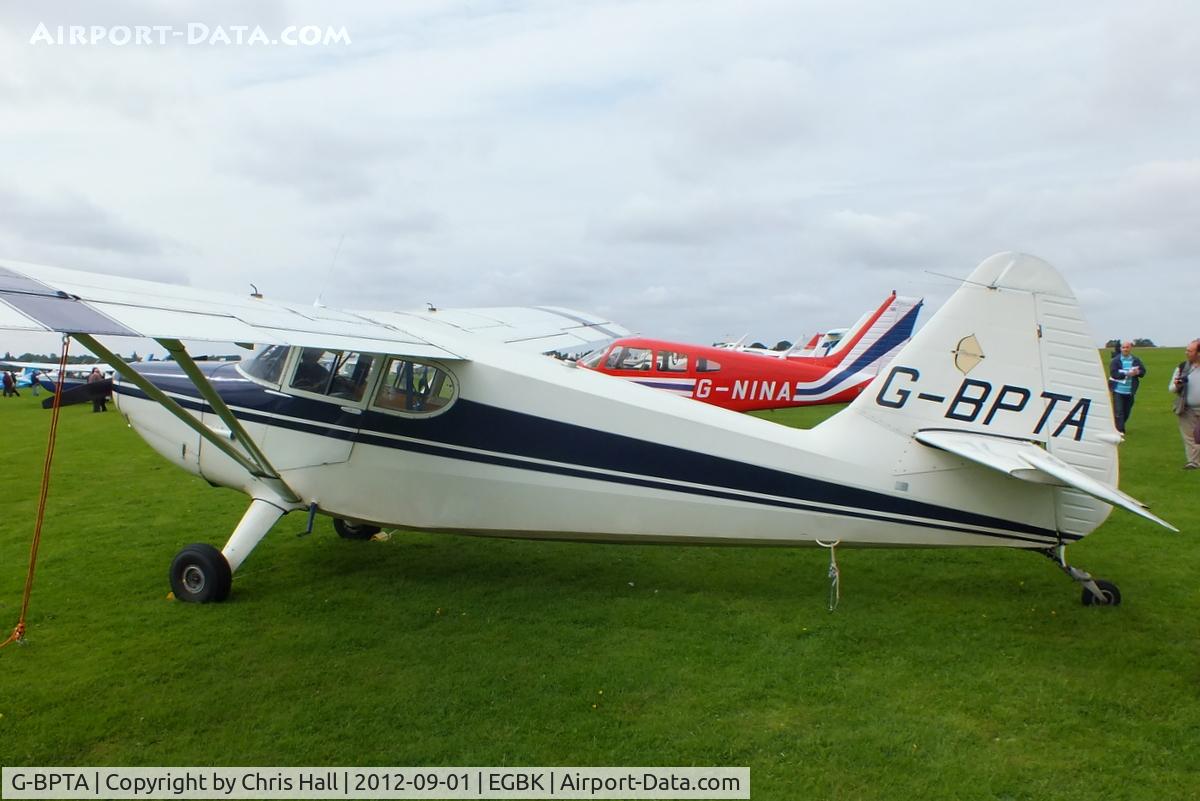 G-BPTA, 1947 Stinson 108-2 Voyager C/N 108-3429, at the at the LAA Rally 2012, Sywell