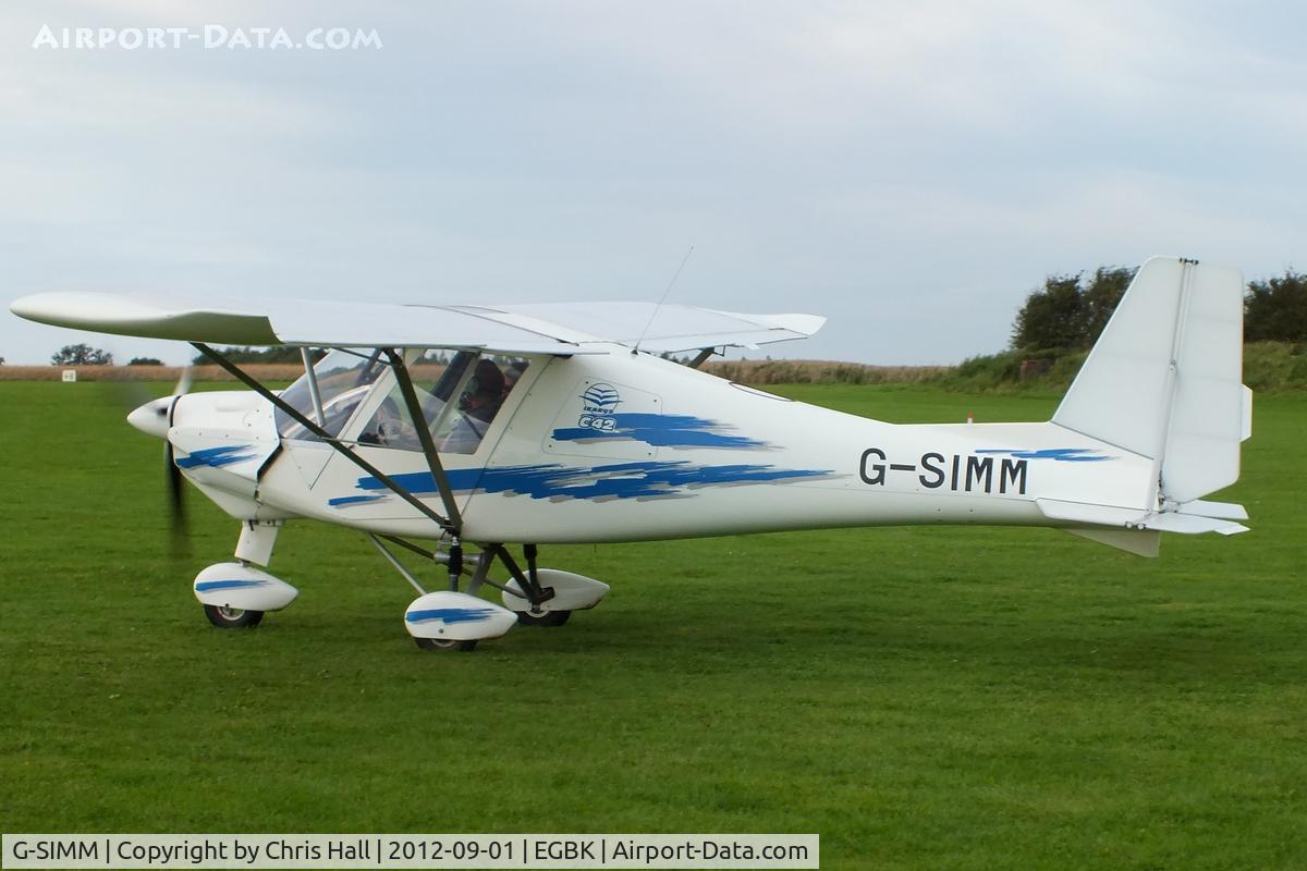G-SIMM, 2006 Comco Ikarus C42 FB100 VLA C/N PFA 322-14286, at the at the LAA Rally 2012, Sywell