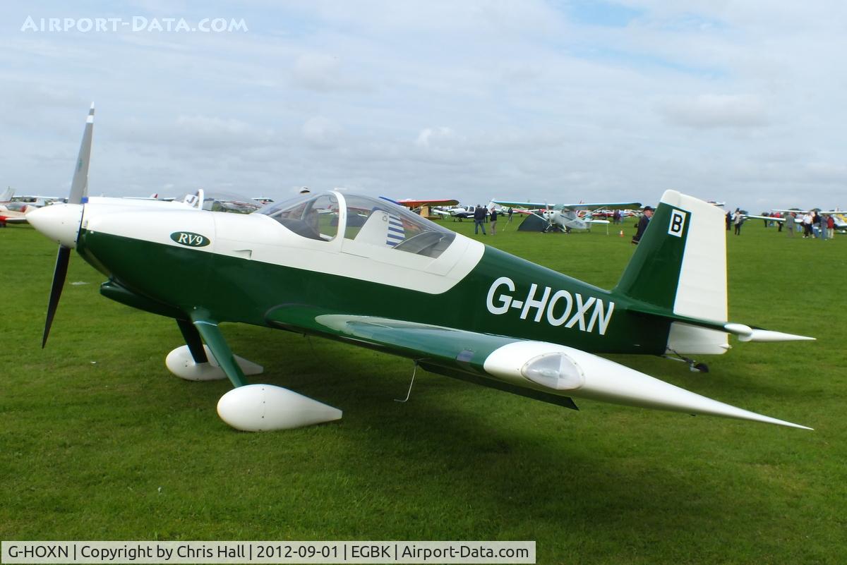 G-HOXN, 2007 Vans RV-9 C/N PFA 320-14229, at the at the LAA Rally 2012, Sywell