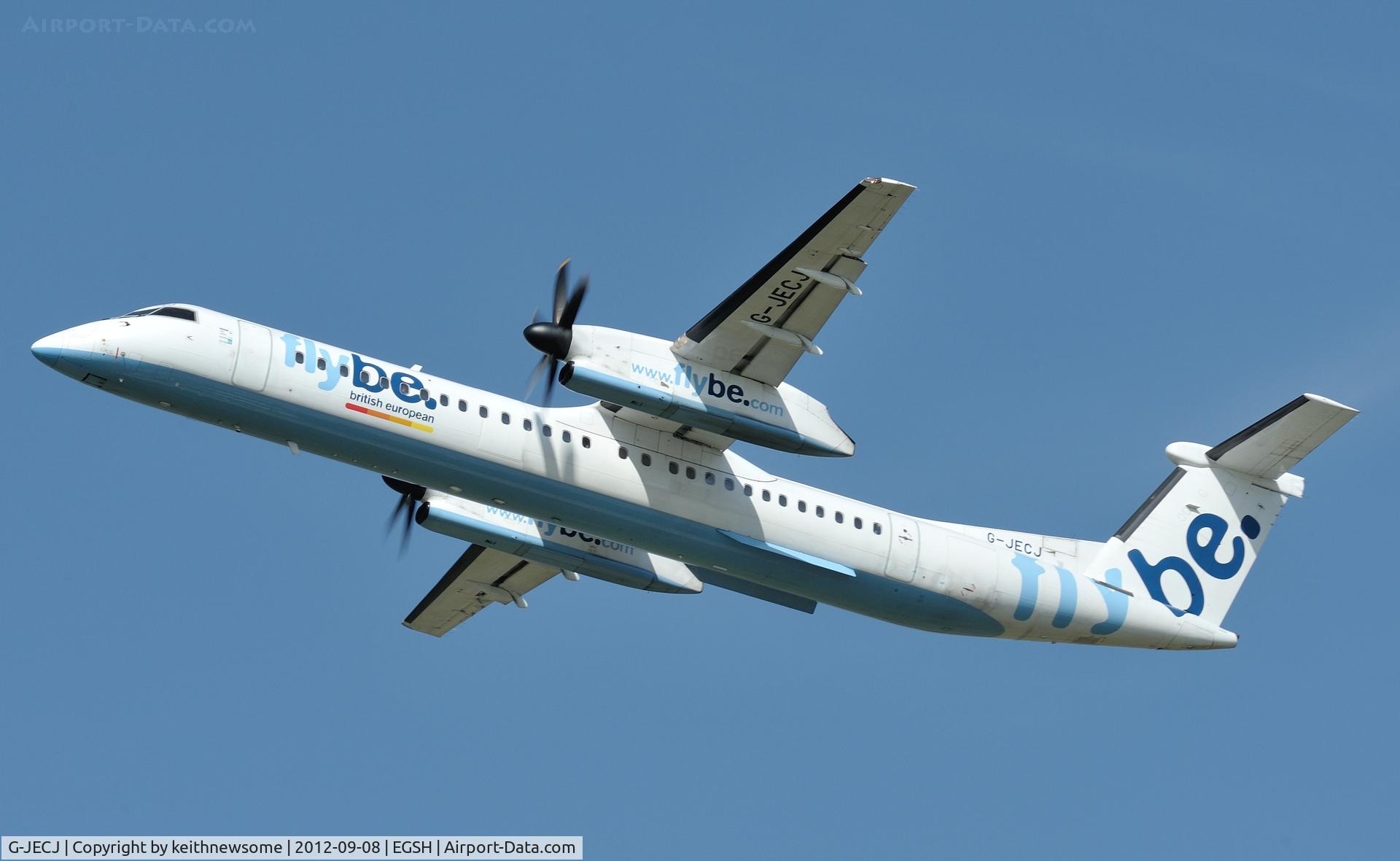 G-JECJ, 2005 De Havilland Canada DHC-8-402Q Dash 8 C/N 4110, Off to Exeter !