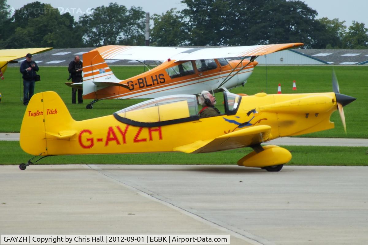 G-AYZH, 2007 Taylor JT-2 Titch C/N PFA 060-1316, at the at the LAA Rally 2012, Sywell