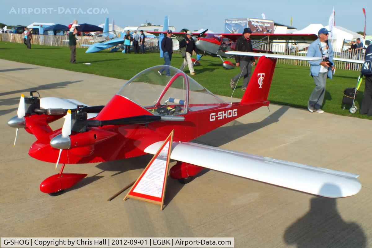 G-SHOG, 1984 Colomban MC-15 Cri-Cri (Cricket) C/N 001, at the at the LAA Rally 2012, Sywell