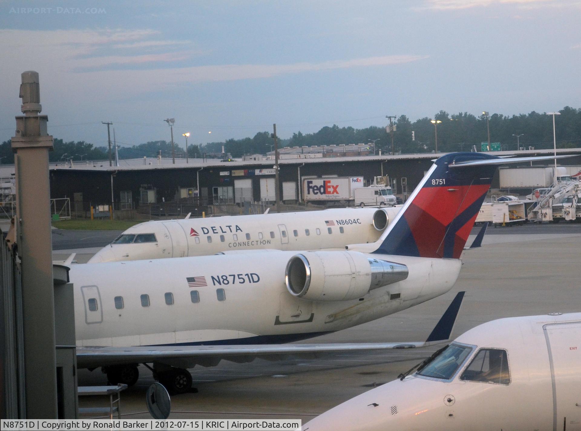 N8751D, 2003 Canadair CRJ-200 (CL-600-2B19) C/N 7751, RIC VA
