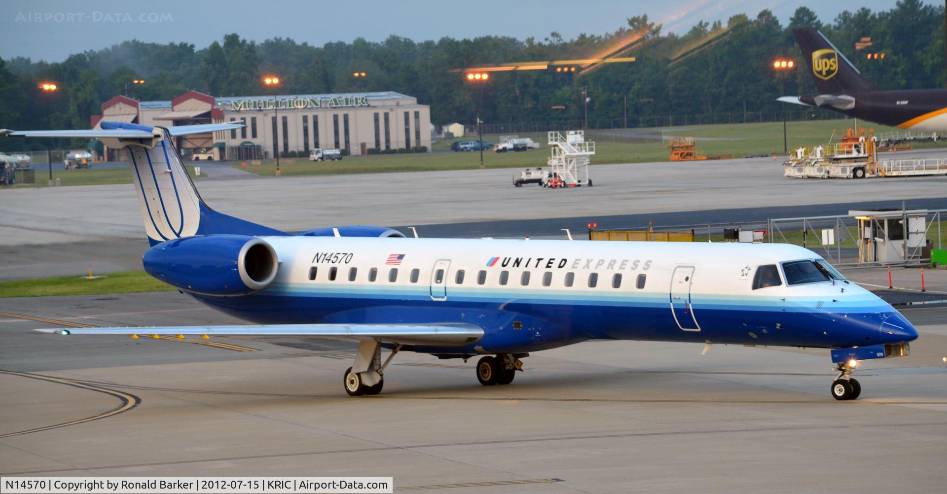 N14570, 2002 Embraer ERJ-145LR (EMB-145LR) C/N 145632, RIC VA