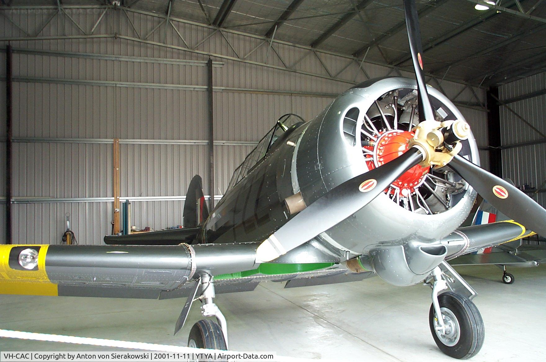 VH-CAC, 1945 Commonwealth CA-16 Wirraway Mk.3 C/N 1174, VH-CAC @ YTYA Tyabb 2001 PAC Air Show