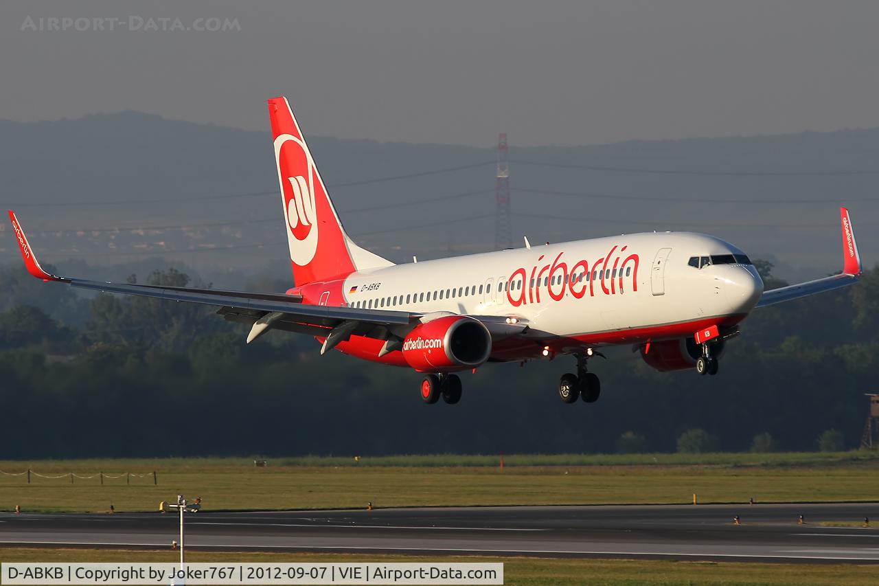 D-ABKB, 2008 Boeing 737-86J C/N 37740, Air Berlin