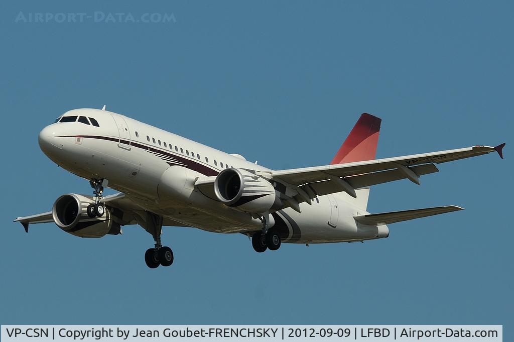VP-CSN, 2007 Airbus A319-115CJ C/N 3356, Untitled (Comlux Aviation)