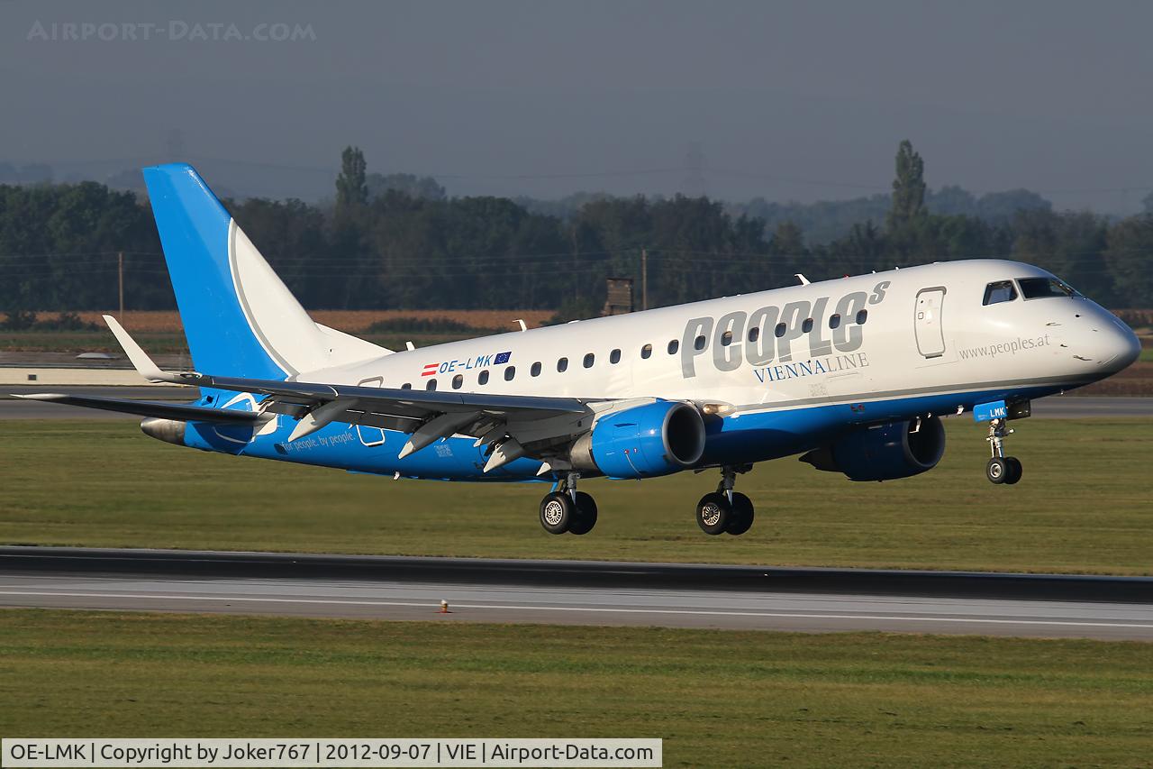 OE-LMK, 2006 Embraer 170LR (ERJ-170-100LR) C/N 17000150, People's Viennaline