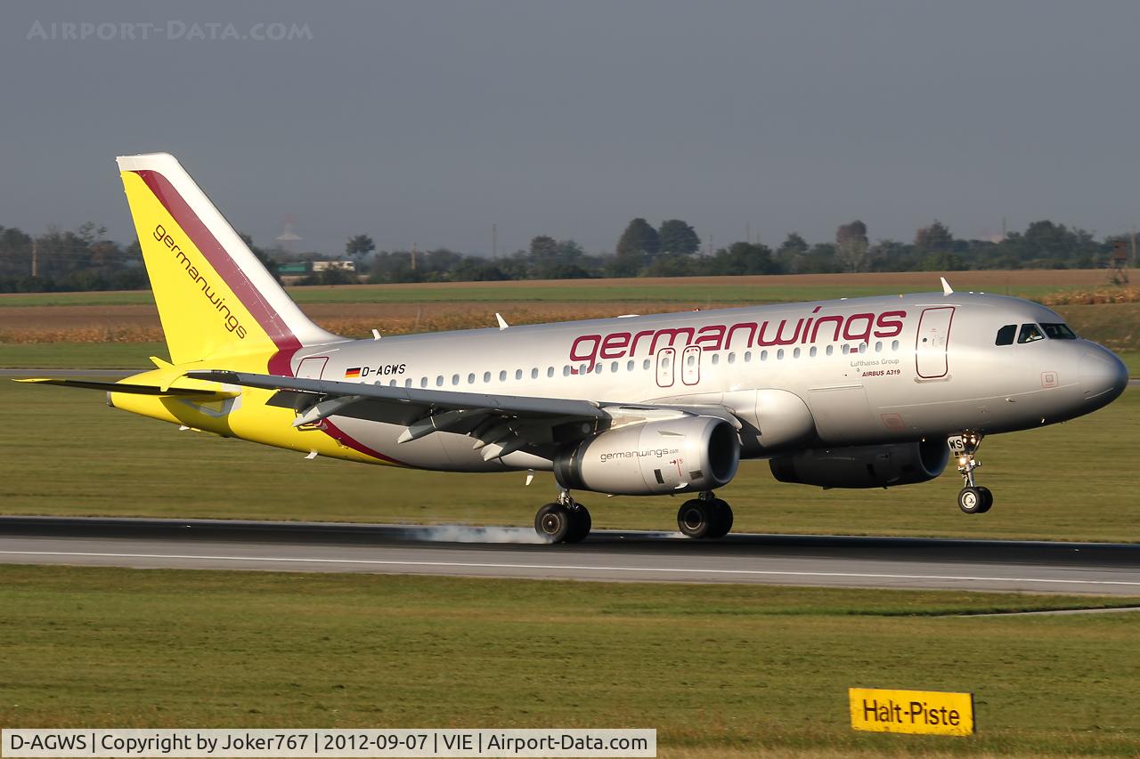 D-AGWS, 2012 Airbus A319-132 C/N 4998, Germanwings