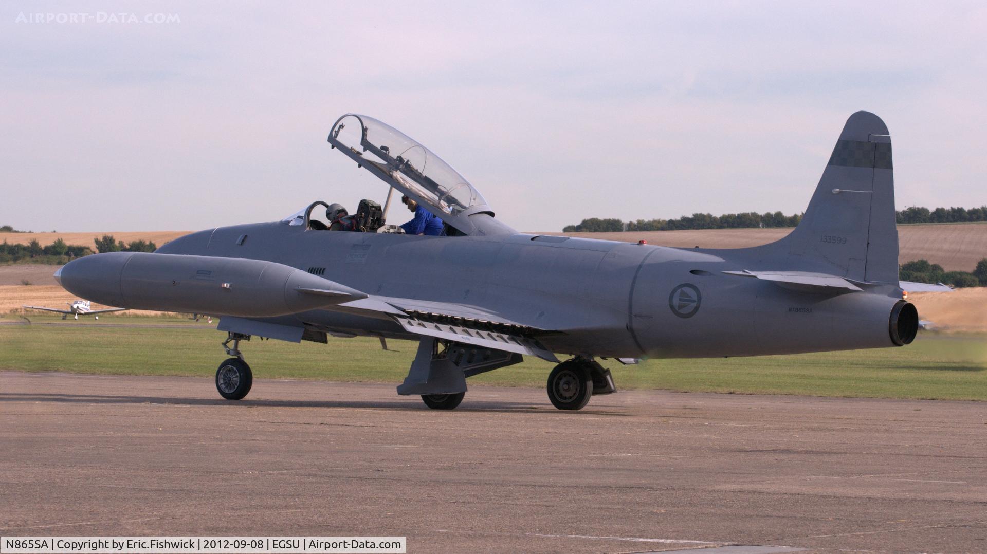 N865SA, 1957 Canadair CT-133 Silver Star 3 C/N T33-599 (133599), 5. NX865SA - Silver Star at The Duxford Air Show, Sept. 2012.