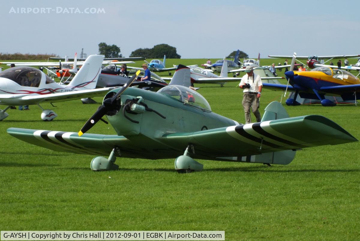 G-AYSH, 1973 Taylor Monoplane C/N PFA 1413, at the at the LAA Rally 2012, Sywell