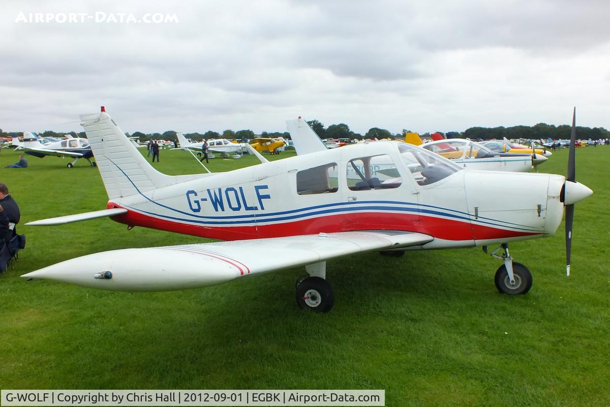 G-WOLF, 1974 Piper PA-28-140 Cherokee Cruiser C/N 28-7425439, at the at the LAA Rally 2012, Sywell