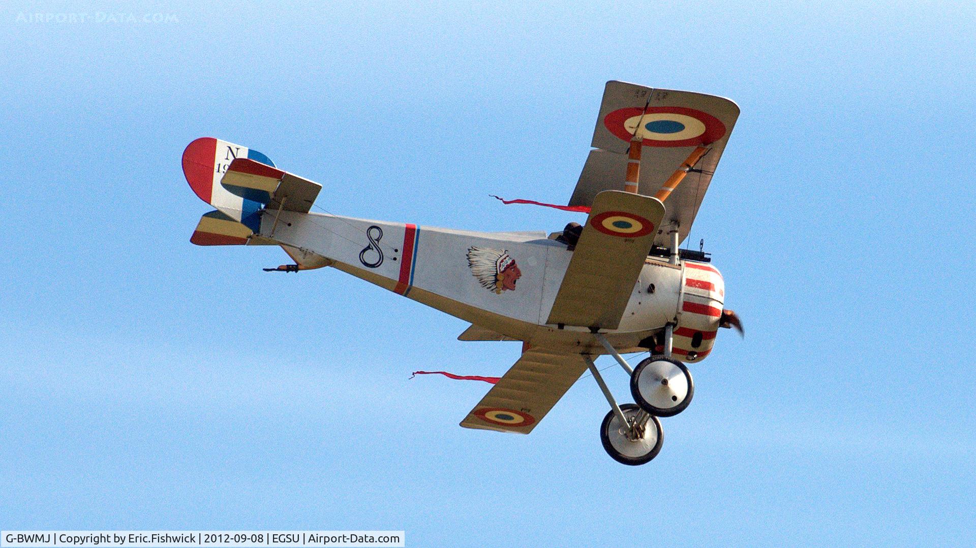 G-BWMJ, 1981 Nieuport 17 Scout Replica C/N PFA 121-12351, 42. G-BWMJ at The Duxford Air Show, Sept. 2012.
