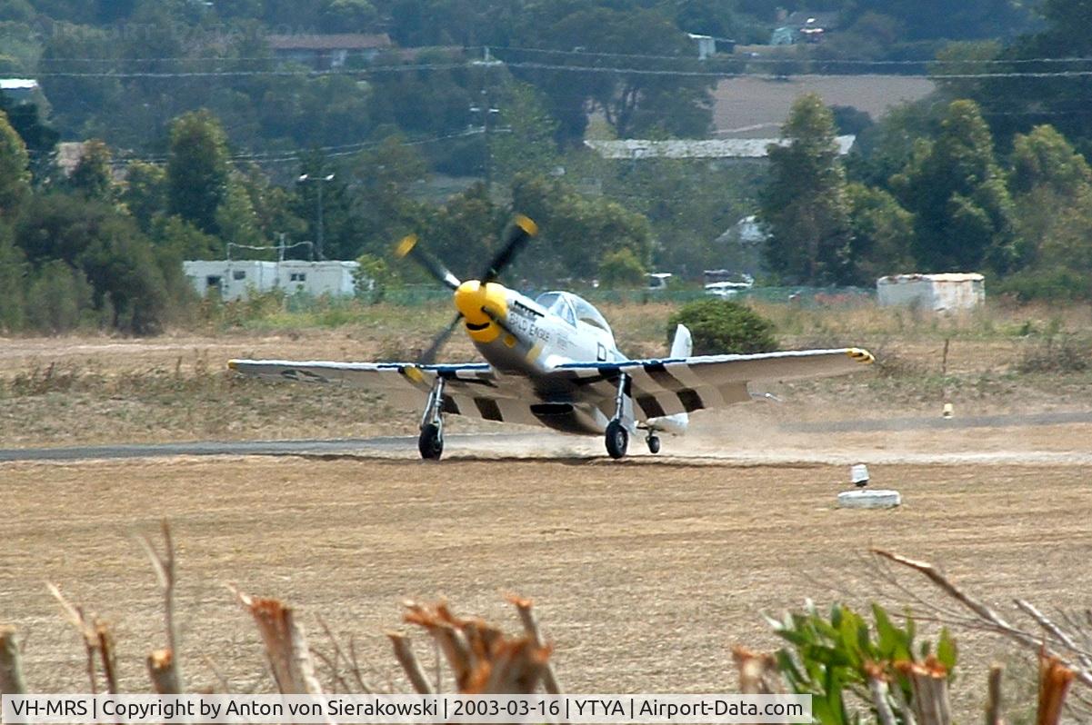 VH-MRS, 1998 Fighter Escort Wings P-51 Mustang replica 2/3 scale C/N V287, VH-MRS @ YTYA Tyabb 2003 PAC Air Show