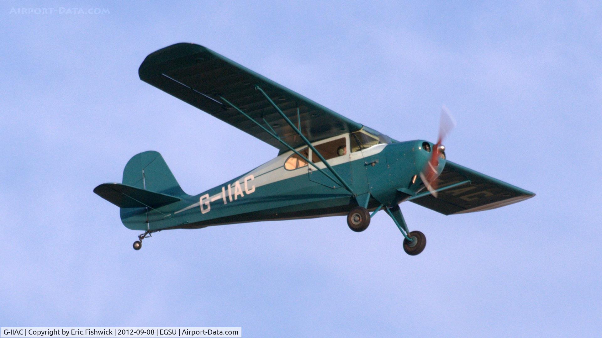 G-IIAC, 1946 Aeronca 11AC Chief C/N 11AC-169, 4. G-IIAC departing The Duxford Air Show, Sept. 2012.