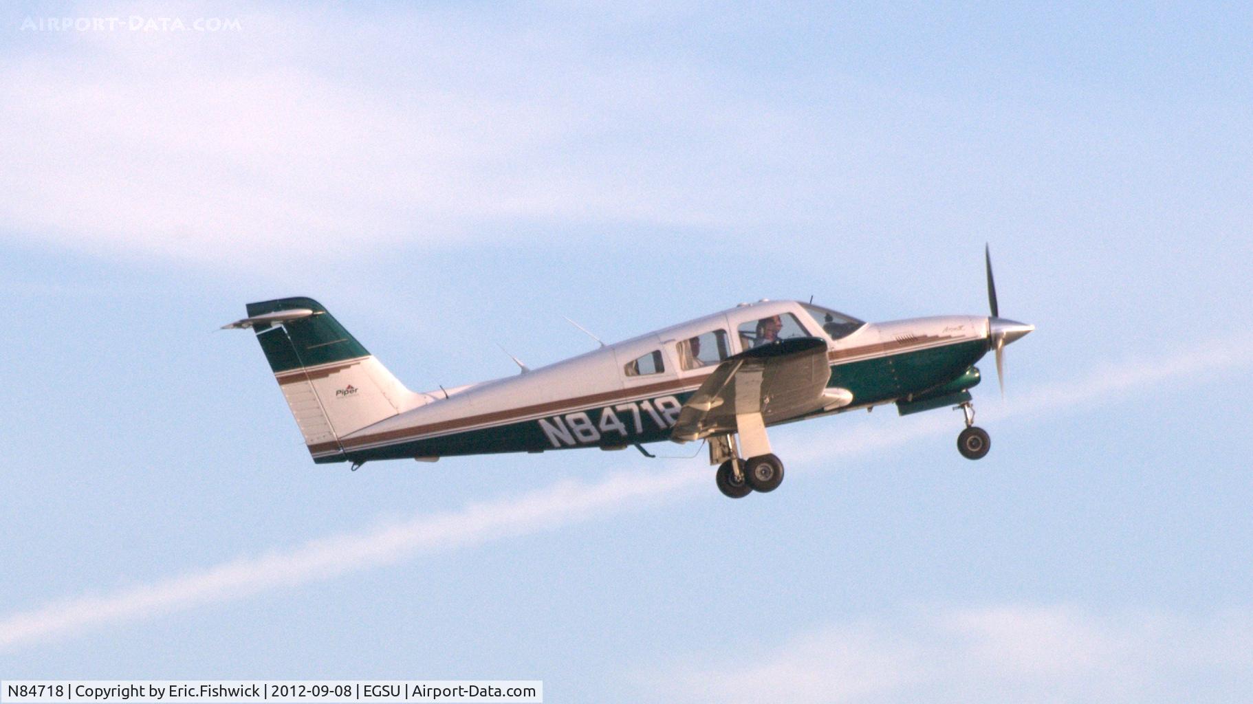 N84718, 1982 Piper PA-28RT-201T Arrow IV C/N 28R-8231013, 4. N84718 departing The Duxford Air Show, Sept. 2012.
